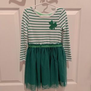 Cat & Jack girls shamrock dress size 4T